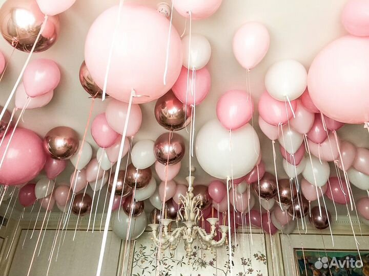 Украшение шарами квартиры