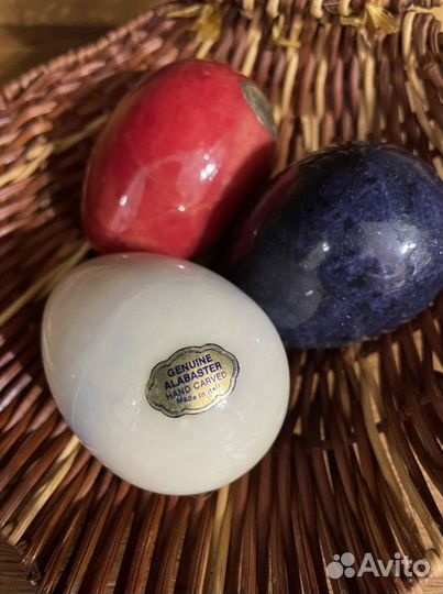 Алебастровые декоративные яйца ручной работы Итали