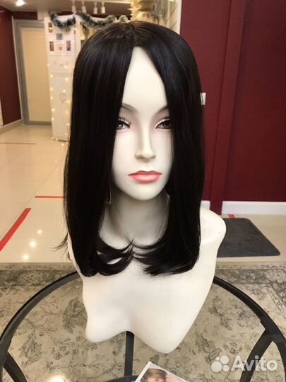 Накладка из натуральных волос на шёлке (40см)