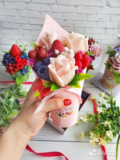 Букеты из мыла ручной работы