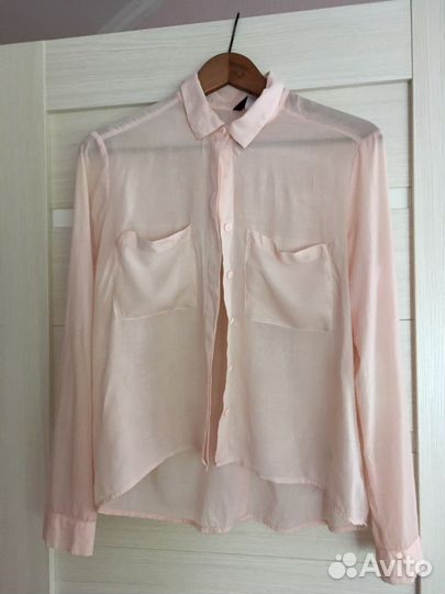 Блузка женская розовая H&M 48р