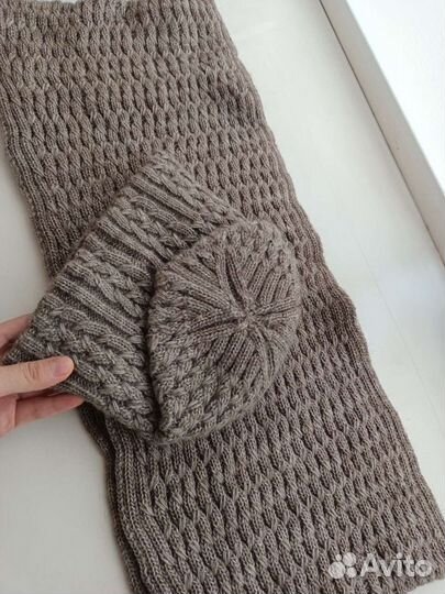 Комплект шапка и шарф женский новый