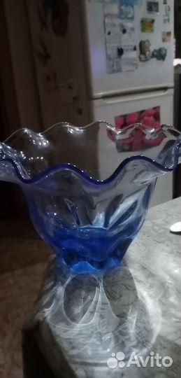 Фруктовница и салатники цветное стекло