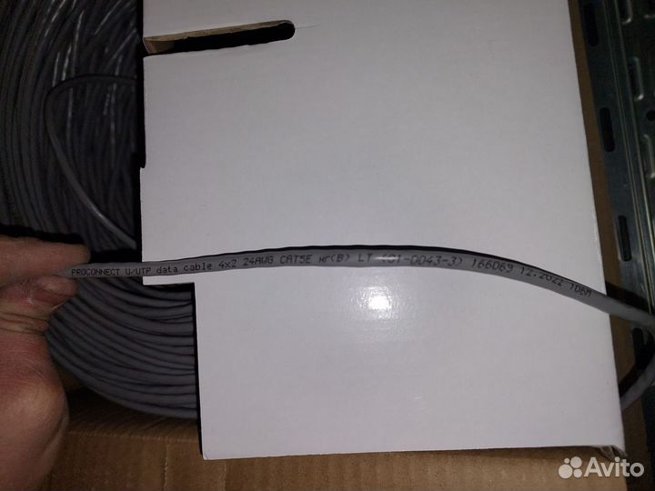 Кабель витая пара U/UTP 4х2х24AWG кат.5E Новый