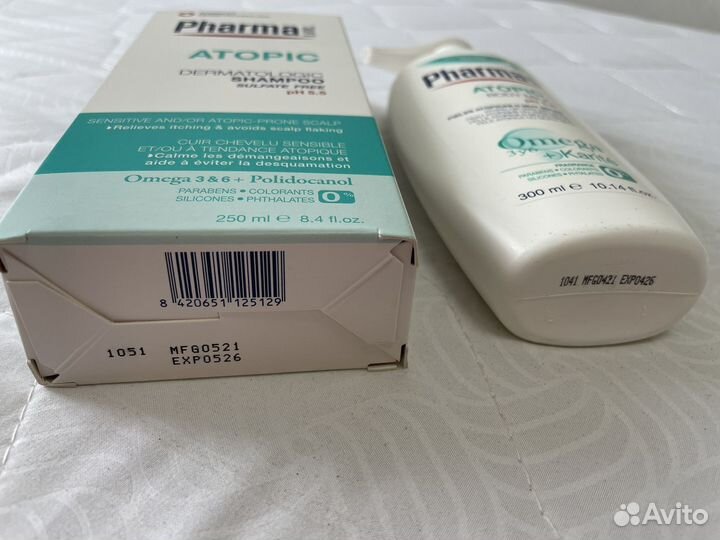 Крем и шампунь pharma atopic