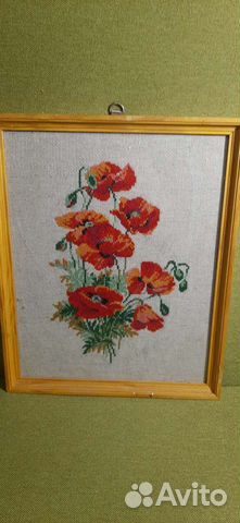 Картина крестиком Маки
