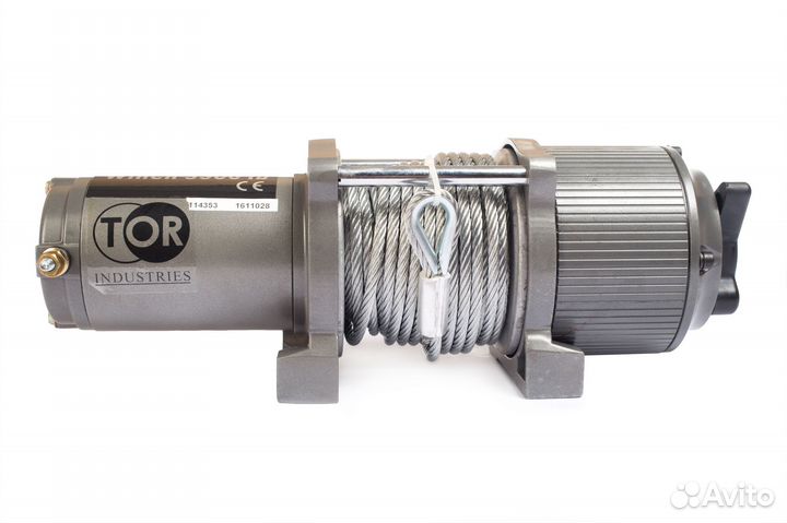 Лебедка автомобильная P3500-1D 12V(1588кг/15м)