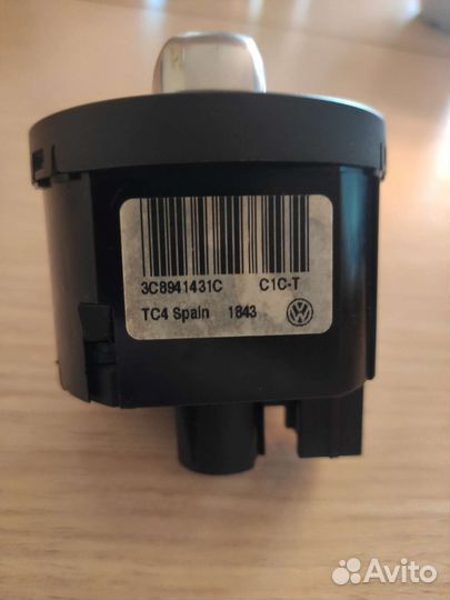 Переключатель света volkswagen jetta с птф