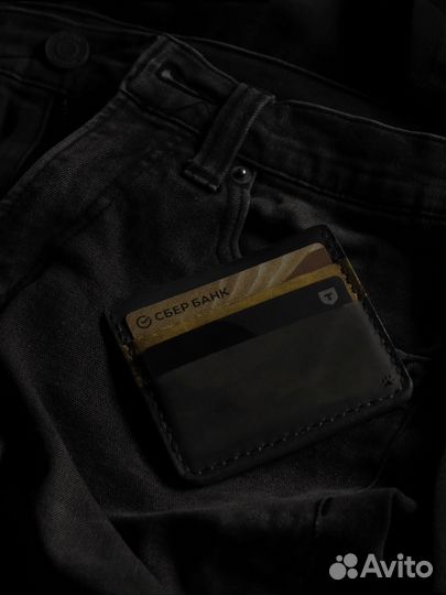 Картхолдер из натуральной кожи ручная работа