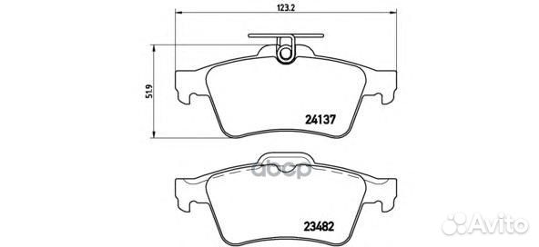 Колодки зад.ford transit conect,tourneo conect