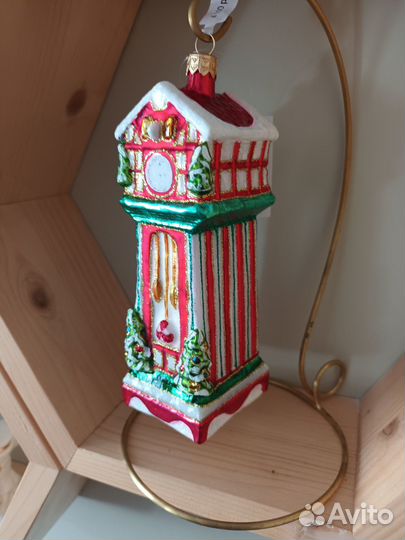 Часы, елочная игрушка