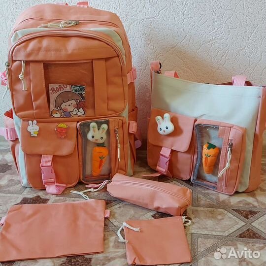 Школьный рюкзак 4 в 1 для школьников