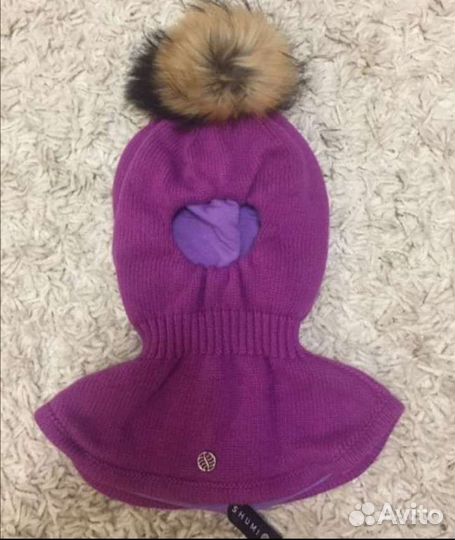 Шапка шлем для девочки shumi