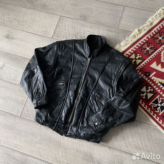 Винтажный Бомбер Авиатор Opium y2k Leather