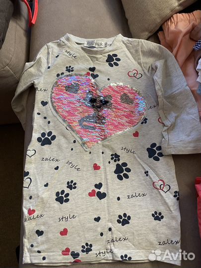 Вещи на девочку пакетом 110-116р