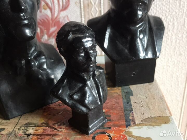 Бюст силумин Ленин Есенин Лермонтов