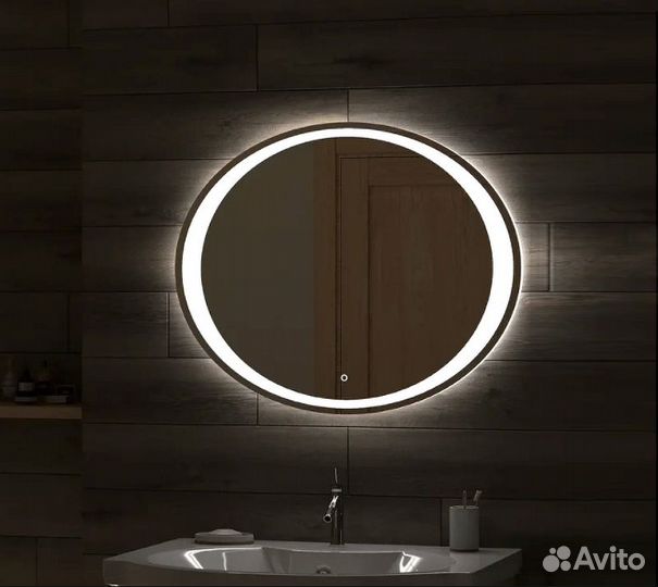 Зеркало Art&Max am-pes-900-700-ds-f Белое