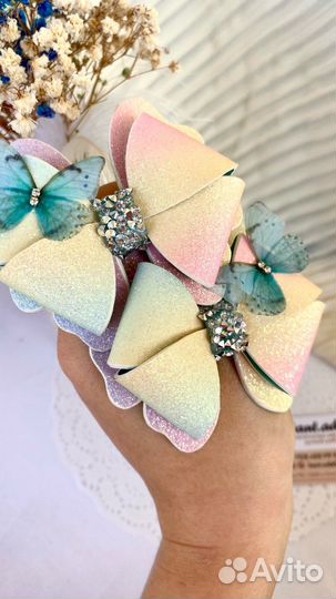 Бантики, резиночки, ободки, повязки ручной работы