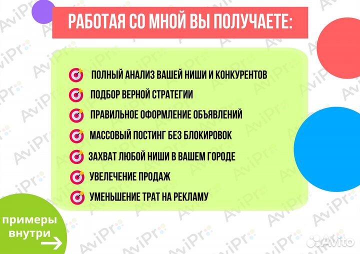 Авитолог / Постинг объявлений / Продвижение