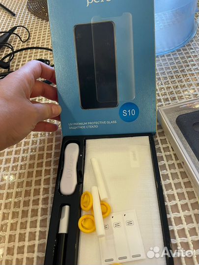 Чехол и защитное стекло на samsung galaxy S10