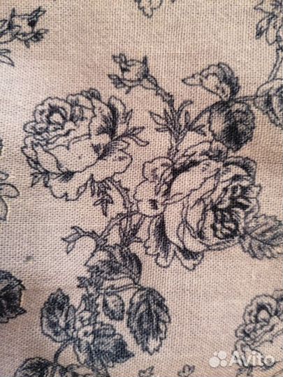 Ткань лён Розы