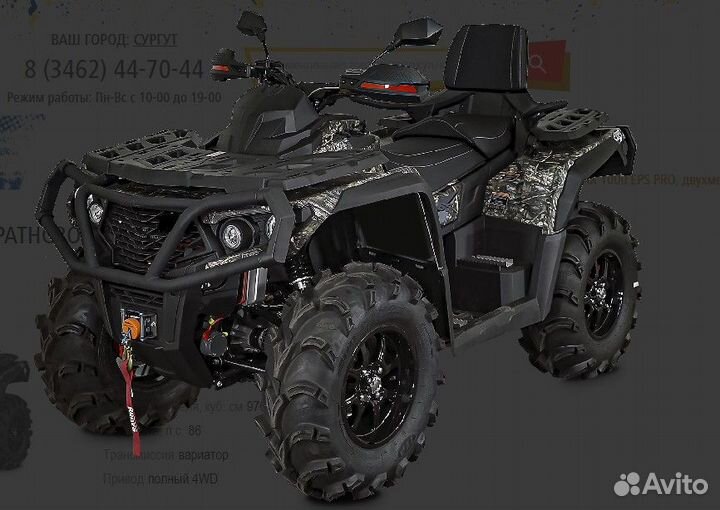 Квадроцикл aodes (BRP) pathcross MAX 1000 EPS PRO