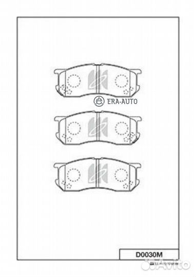Kashiyama D0030M Колодки тормозные дисковые daihat