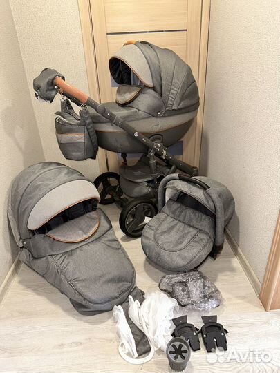 Коляска adamex monte carbon 3в1
