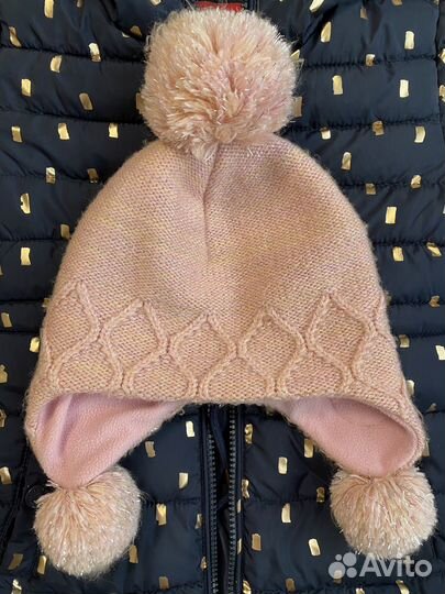 Шапка для девочки теплая зима