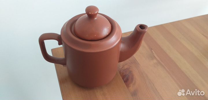 Чайник заварочный новый керамический коричневый