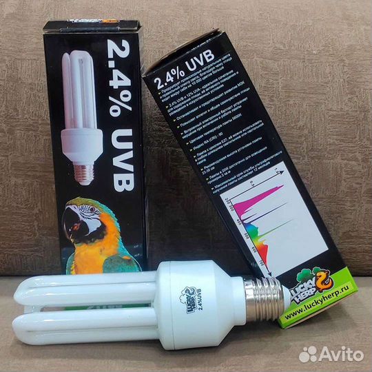 Лампа E27, UVA-12, UVB-2.4