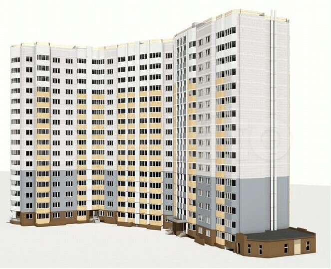 2-к. квартира, 74,5 м², 8/16 эт.