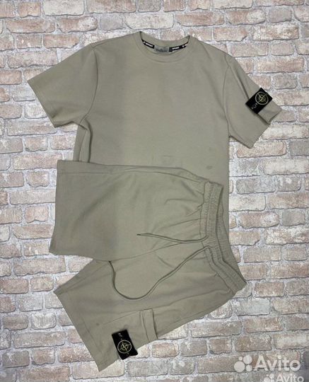 Костюм Stone Island (шорты + футболка)