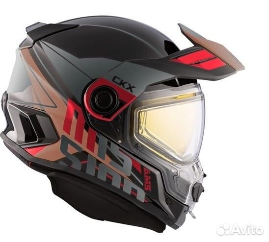 Шлем CKX mission AMS EDL ramble RED/BR размер S