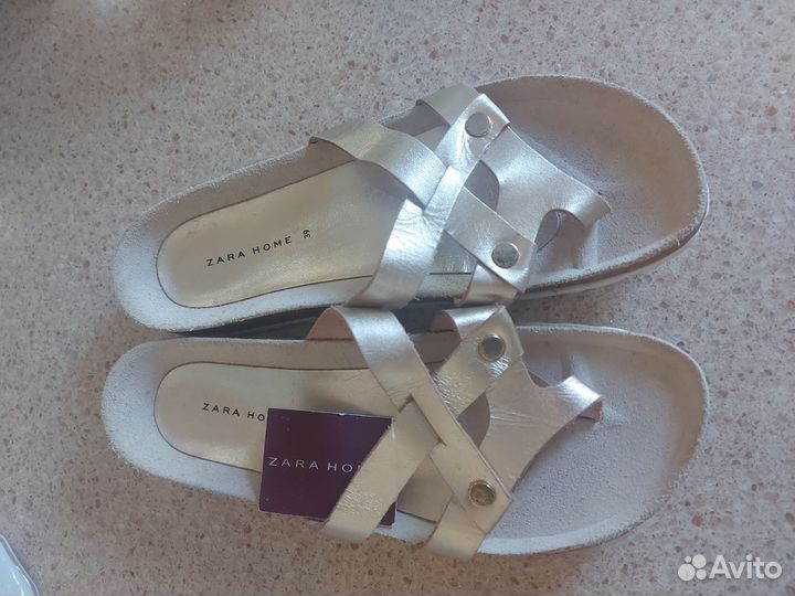 Шлепанцы zara 39р новые