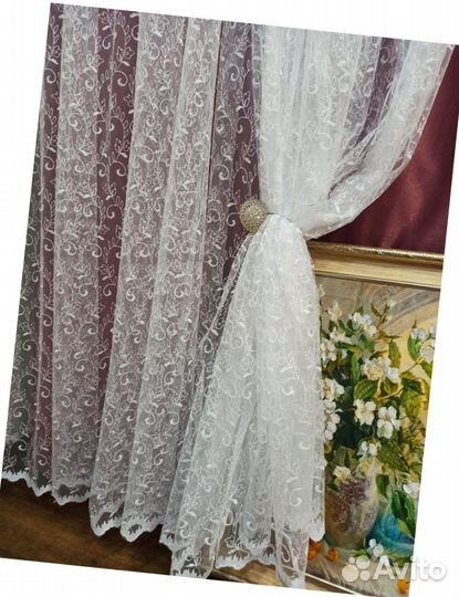 Тюль отрез новый