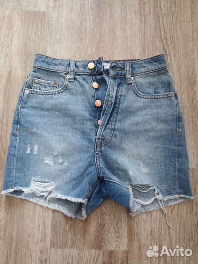 Шорты джинсовые пакетом zara Bershka