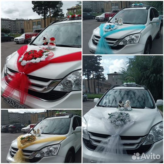 Свадебные украшения на машину