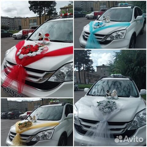 Свадебные украшения на машину