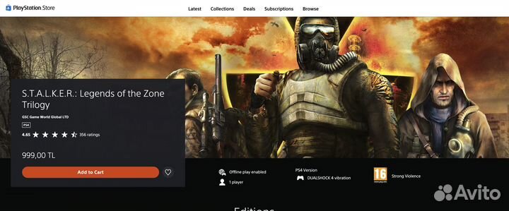 Stalker Legends of the Zone Trilogy Ps4/Ps5 RUS