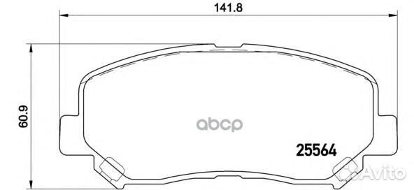 Ком Колодки тормозные P49045 Brembo