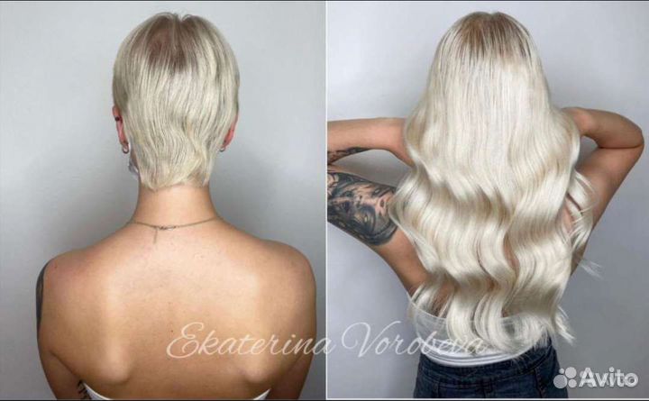 Микро наращивание волос на короткие волосы