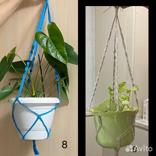 Кашпо для цветов макраме