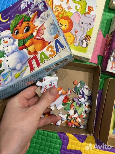 Пазлы крупные 3+ от 12-60 деталей