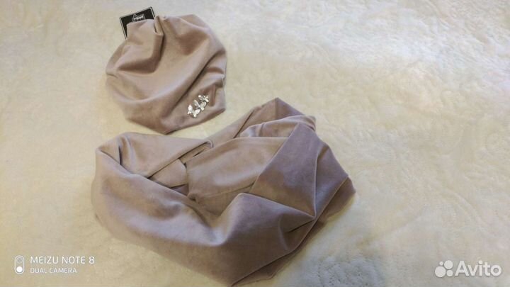 Комплект шапка и снуд