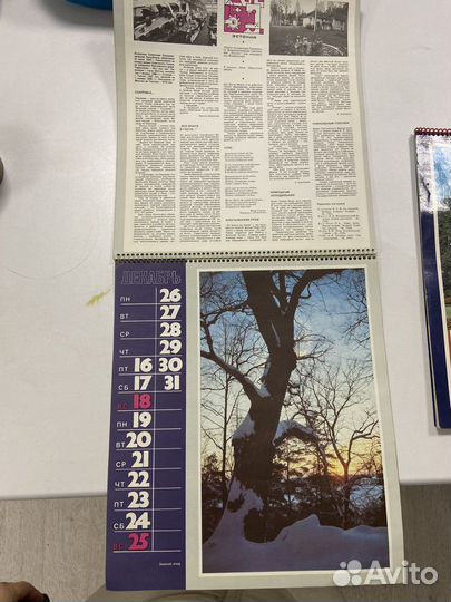 Календарь 1987, 1988