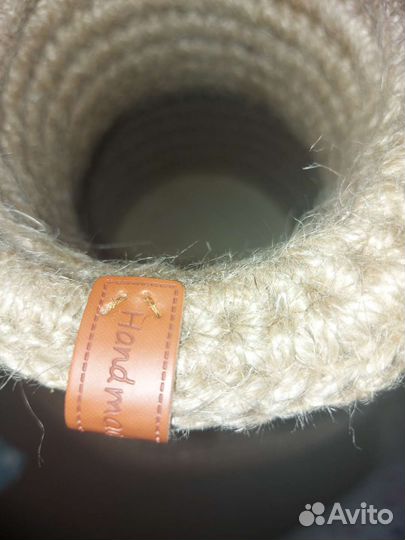 Декоративная ваза из шпагата