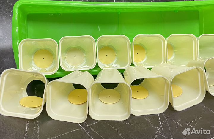 Горшочки, стаканчики для рассады с ящиком