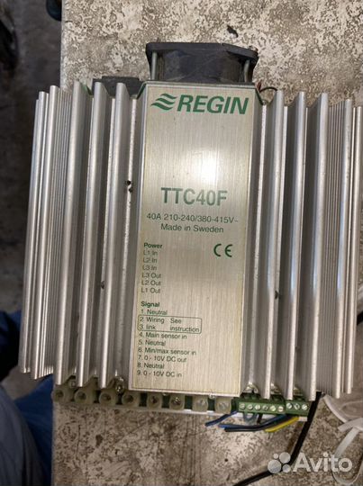 Regin ttc40f регулятор температуры