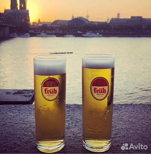 Fruh kolsch пивные бокалы стаканы